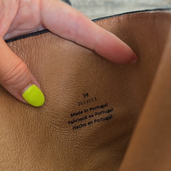 Free People Elle Block Heel Leather Boots Booties Black 39 US 9 - Picture 7 of 7